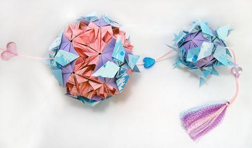 纸球花折纸大全图解之萨凡纳折纸手工灯笼图解教程