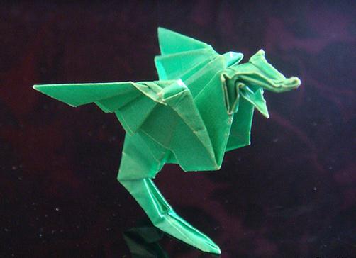 恐龙折法之三角龙折纸教程动物折纸图谱