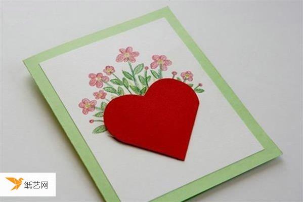 手工教程 纸艺 > 个性的感恩的心情人节红心贺卡制作方法       红心