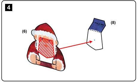 圣诞老人圣诞贺卡手工制作教程(可开合立体卡