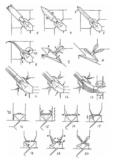 折纸壁虎和苍蝇的折纸图纸教程[动物折纸图谱]
