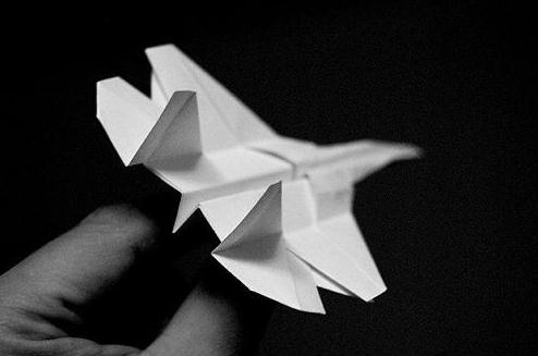 战斗机折纸方法之a4纸折米格29折纸飞机图解教程