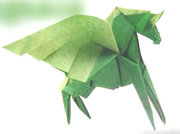 折纸大全-立体折纸飞马的详细折纸教程