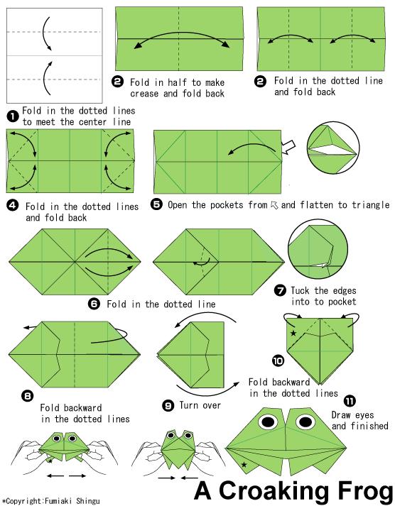纸青蛙的折叠方法图片