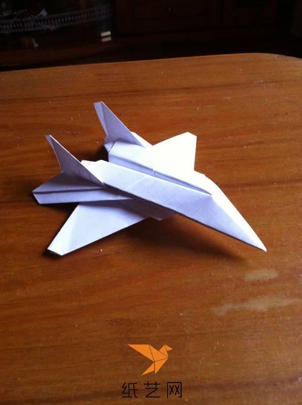 f22猛禽战斗机折纸习作